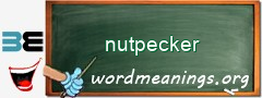 WordMeaning blackboard for nutpecker